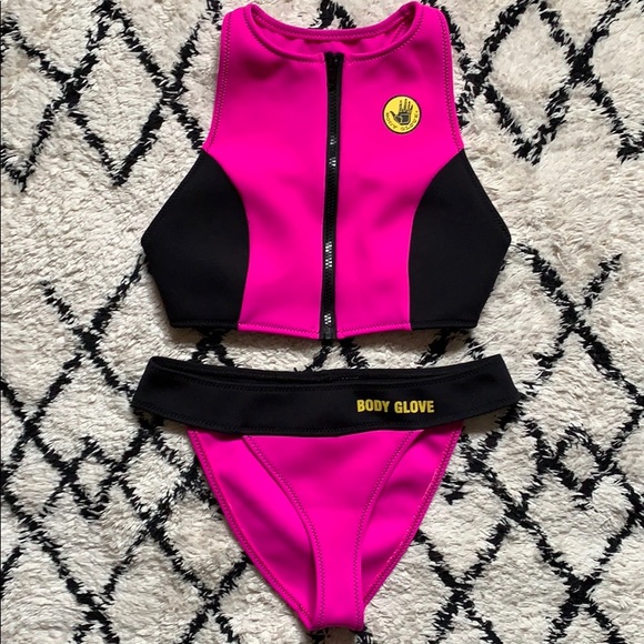 Body Glove Other - BodyGlove Throwback Neon Pink 2 Piece Bathing Suit